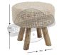 Tabouret Cocooning jonc et bois - AUBRY GASPARD