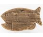Tabouret Poisson en paulownia recyclé - 5
