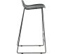Tabouret de bar en acier et plastique Wave (Lot de 2) - 199