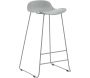 Tabouret de bar en acier et plastique Wave