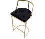Tabouret de bar en métal assise capitonnée Istanbul 45 x 90 cm - 5
