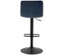 Tabouret de bar en métal assise et dossier matelassé hauteur réglable - 6