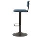 Tabouret de bar en métal avec dossier hauteur réglable - 5