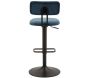 Tabouret de bar en métal avec dossier hauteur réglable - 6