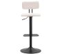 Tabouret de bar en métal avec dossier hauteur réglable - 159