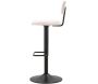 Tabouret de bar en métal avec dossier hauteur réglable - 5
