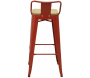 Tabouret de bar en métal laqué et bois d'orme huilé (Lot de 2) - AUBRY GASPARD
