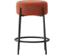 Tabouret de bar en métal et tissu bouclette Tucson - VEN-1078