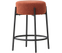 Tabouret de bar en métal et tissu bouclette Tucson - 99,90
