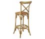 Tabouret de bar bois et rotin Bistrot chic - AUBRY GASPARD