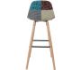 Tabouret de bar scandinave patchwork - 5