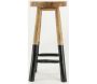 Tabouret rond en teck massif - Arden - 5