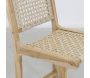 Tabouret bar en teck naturel et cannage BAIA (Lot de 2) - 5