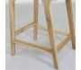 Tabouret bar en teck naturel et cannage BAIA (Lot de 2) - 7