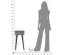 Tabouret de bar en tissu Paris 35 x 74 cm - MAU-0395