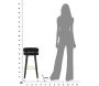 Tabouret de bar en tissu Paris - MAU-0161