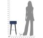 Tabouret de bar en tissu Paris 35 x 74 cm - MAU-0394