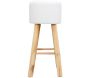 Tabouret de bar en tissu bouclette Freya - CMP-4580