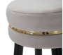 Tabouret de bar en tissu et métal Paris 35 x 74 cm - 6