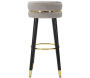 Tabouret de bar en tissu et métal Paris 35 x 74 cm - 99,90