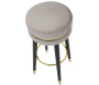 Tabouret de bar en tissu et métal Paris 35 x 74 cm - 5