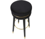 Tabouret de bar en tissu et métal Paris 35 x 74 cm - 99,90
