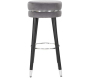 Tabouret de bar en tissu et métal Paris 35 x 74 cm - 99,90