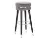 Tabouret de bar en tissu et métal Paris 35 x 74 cm