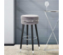 Tabouret de bar en tissu et métal Paris 35 x 74 cm - MAURO FERRETTI
