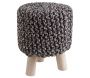 Tabouret bas en coton