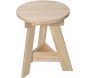 Tabouret bas en pin massif One