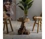 Tabouret bas en teck Sel 35 x 30 x 42 cm - MAURO FERRETTI