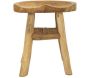 Tabouret bas en teck 40 x 32 x 42 cm - 79,90