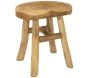 Tabouret bas en teck 40 x 32 x 42 cm