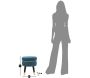 Tabouret bas en tissu Paris 35 x 40.5 cm - MAU-0381