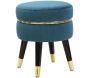 Tabouret bas en tissu Paris 35 x 40.5 cm