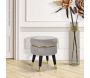 Tabouret bas en tissu Paris 35 x 40.5 cm - MAURO FERRETTI