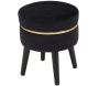 Tabouret bas en tissu Paris 35 x 40.5 cm - 8