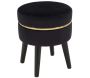 Tabouret bas en tissu Paris 35 x 40.5 cm