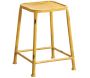 Tabouret carré en métal