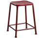 Tabouret carré en métal
