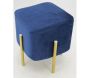 Tabouret carré pied doré Gatsby - AUBRY GASPARD