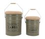 Tabouret/coffre en métal Cargo - 7