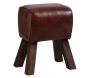 Tabouret en cuir de buffle