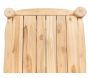 Tabouret haut en branches de teck naturel - 235
