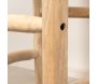 Tabouret haut en branches de teck naturel - 5