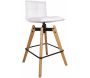 Tabouret haut design avec pieds en chêne