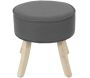 Tabouret en lin et bois Roméo (Lot de 2) - 54,90