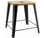 Tabouret en métal et bois L'appel de la forêt