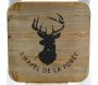 Tabouret en métal et bois L'appel de la forêt - AUBRY GASPARD